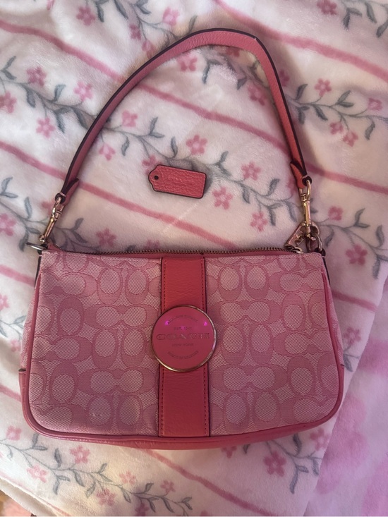 Coach Handbags - Coach Pink Mini Shoulder Bag